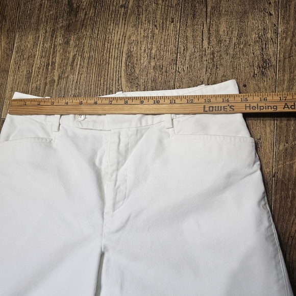 Lauren Ralph Lauren Women's Jeans Wide Leg White Sz 6 Cottton - Picture 5 of 10